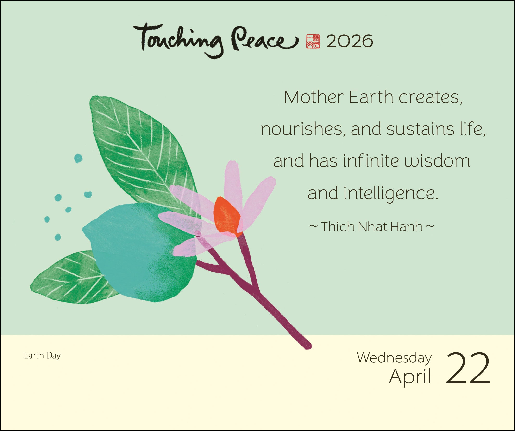 Thich Nhat Hanh 365 Page A Day 2026 Calendar