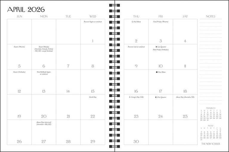 The New Yorker 2026 Engagement Calendar