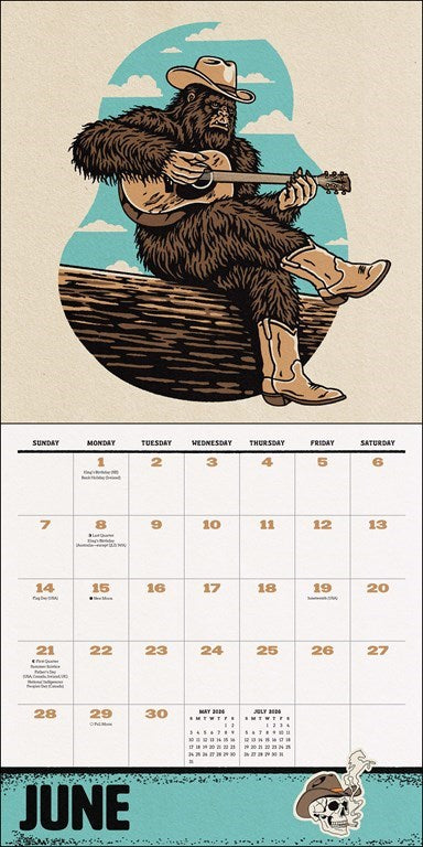 Weird, Weird West 2026 Wall Calendar