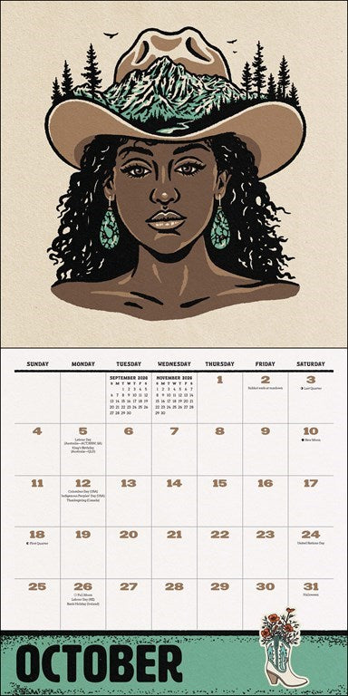 Weird, Weird West 2026 Wall Calendar