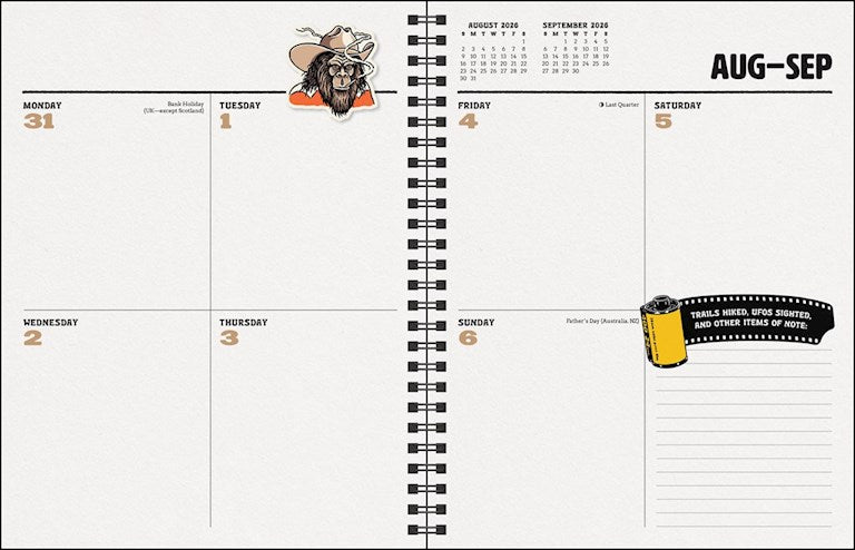 Paranormal Parks 12-Month 2026 Engagement Calendar