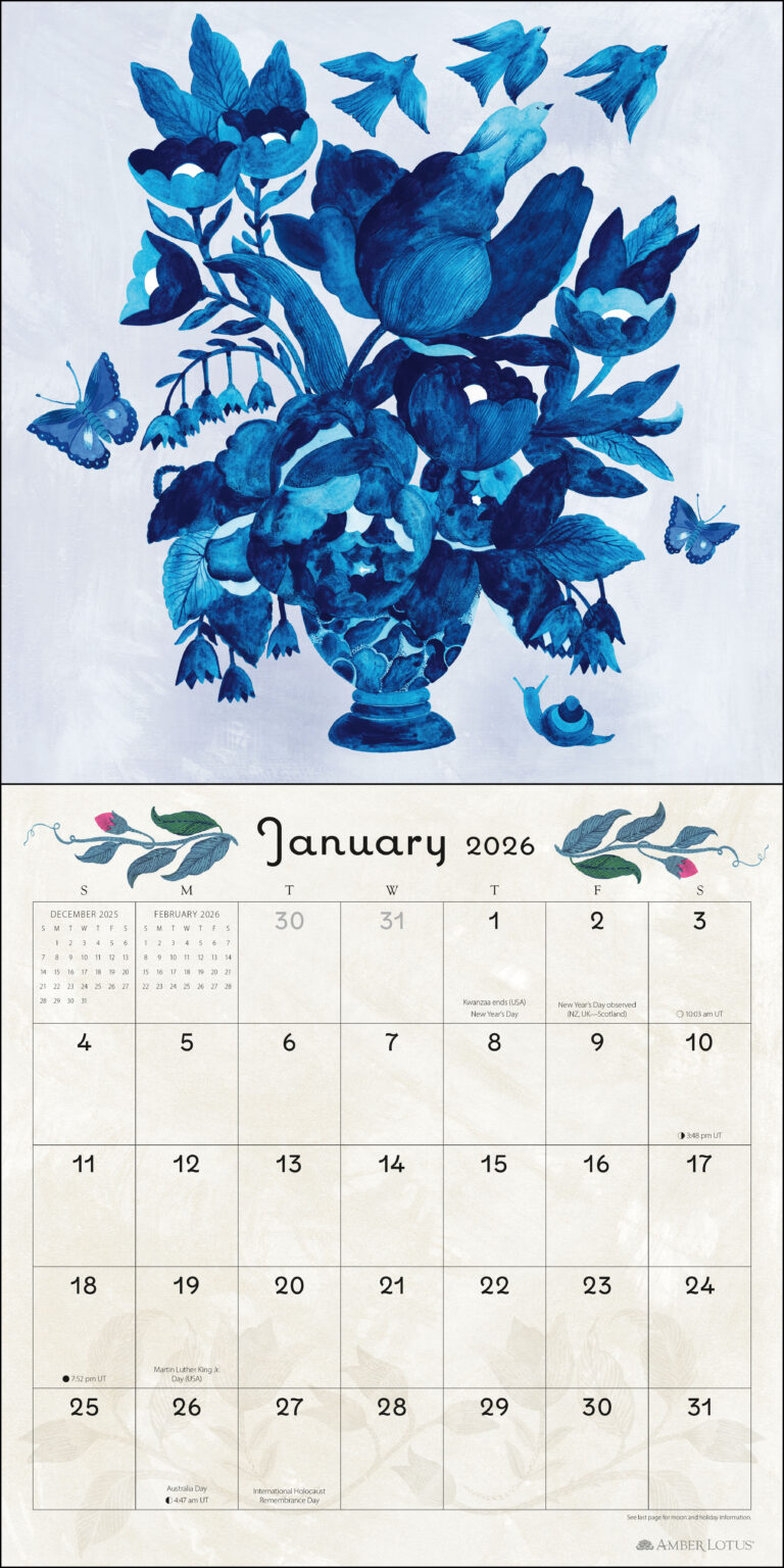 Flora & Fauna 2026 Wall Calendar