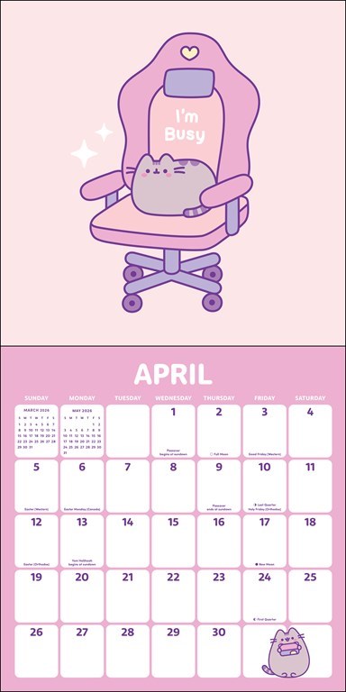 Pusheen 2026 Wall Calendar
