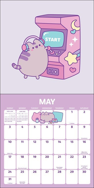 Pusheen 2026 Wall Calendar