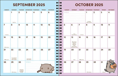 Pusheen 16-Month 2025-2026 Weekly/Monthly Planner