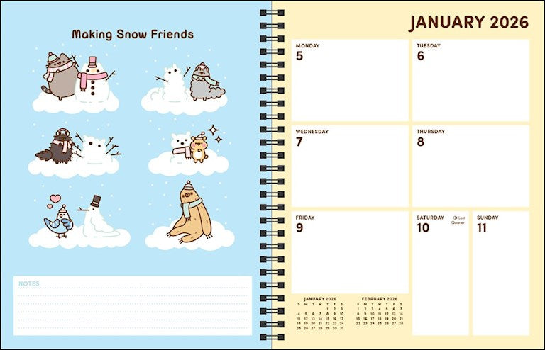 Pusheen 16-Month 2025-2026 Weekly/Monthly Planner