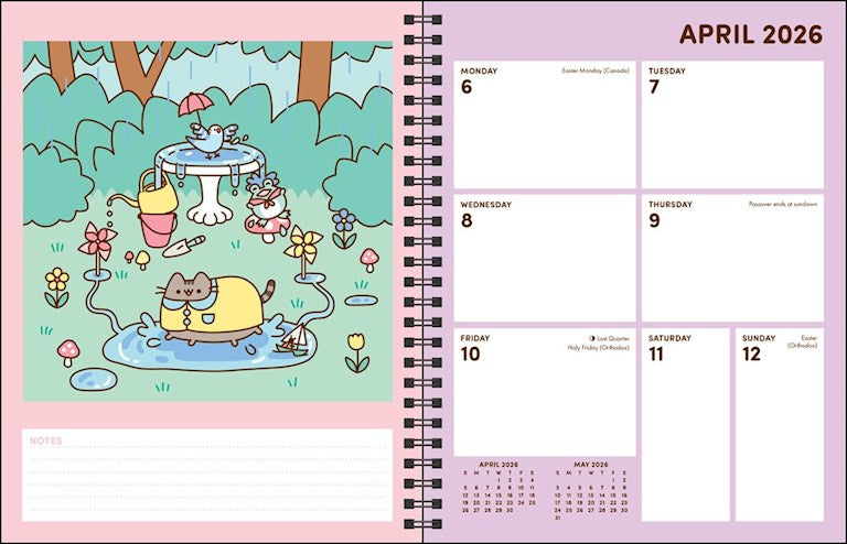 Pusheen 16-Month 2025-2026 Weekly/Monthly Planner