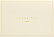 Gold And Cream Boxed Thank You Cards    