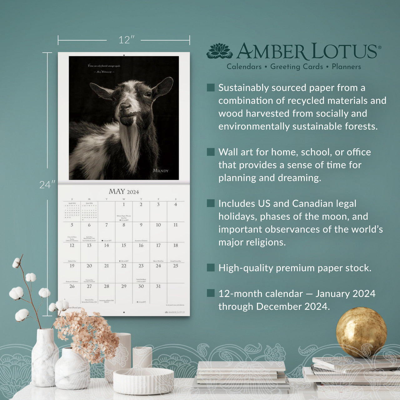 I Am Goat 2024 Wall Calendar    