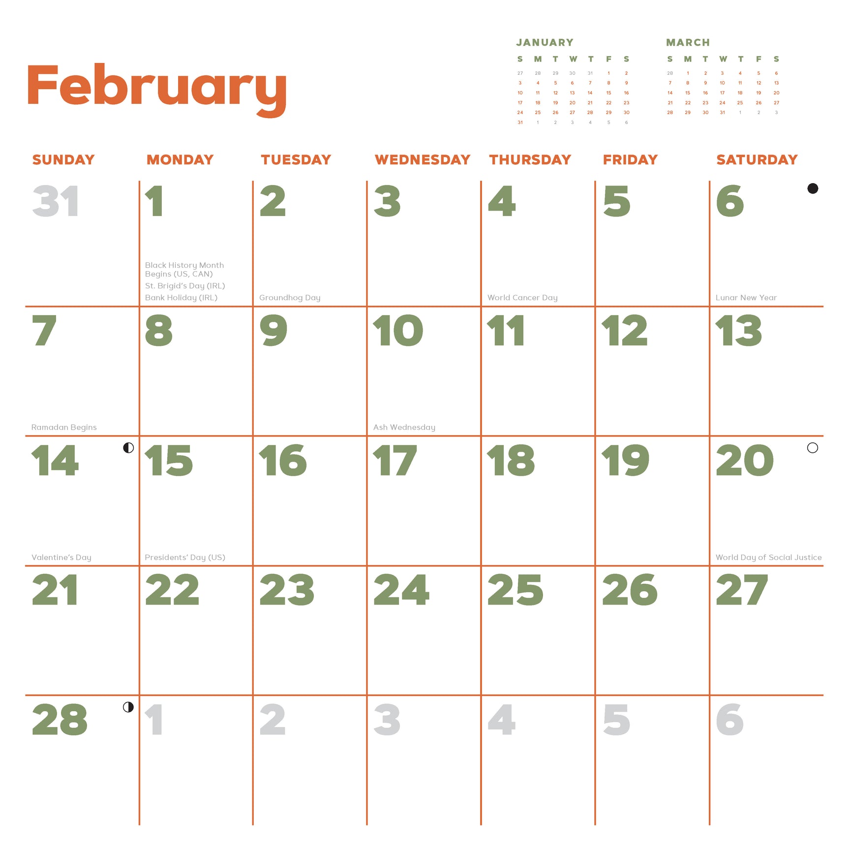 CRN Catffirmations 2027 Wall Calendar