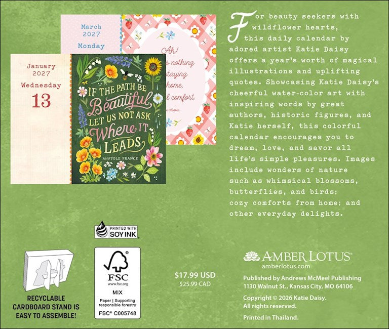 AL Katie Daisy 2027 Day-to-Day Calendar
