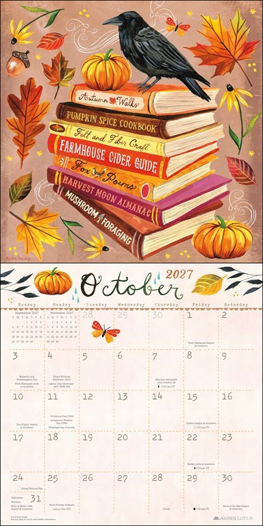 Katie Daisy Hello Wildflower 2027 Wall Calendar
