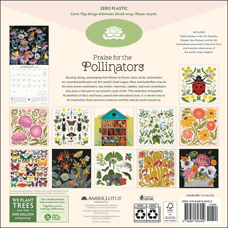 Praise for the Pollinators 2027 Wall Calendar
