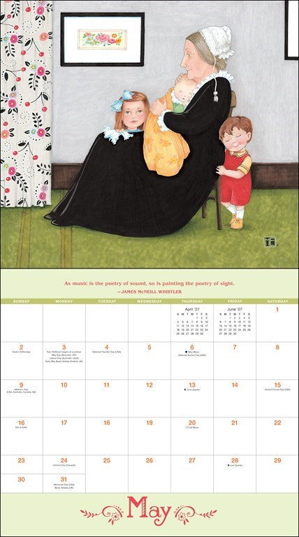 AMC Mary Engelbreit’s ME and the Masterpieces 2027 Deluxe Wall Calendar