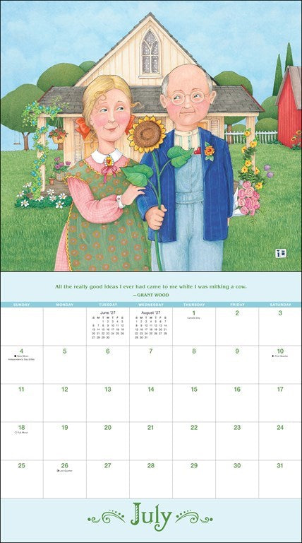 AMC Mary Engelbreit’s ME and the Masterpieces 2027 Deluxe Wall Calendar