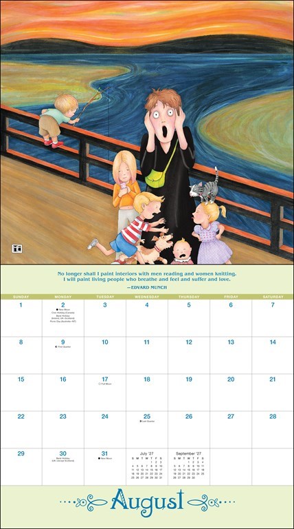 AMC Mary Engelbreit’s ME and the Masterpieces 2027 Deluxe Wall Calendar