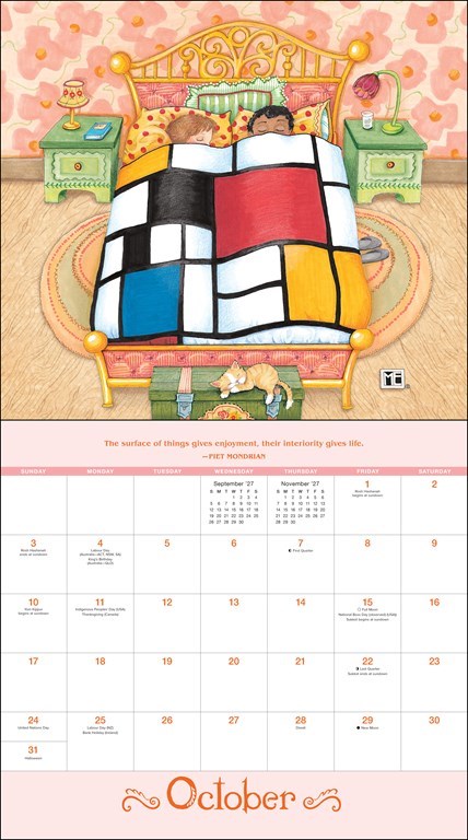 AMC Mary Engelbreit’s ME and the Masterpieces 2027 Deluxe Wall Calendar