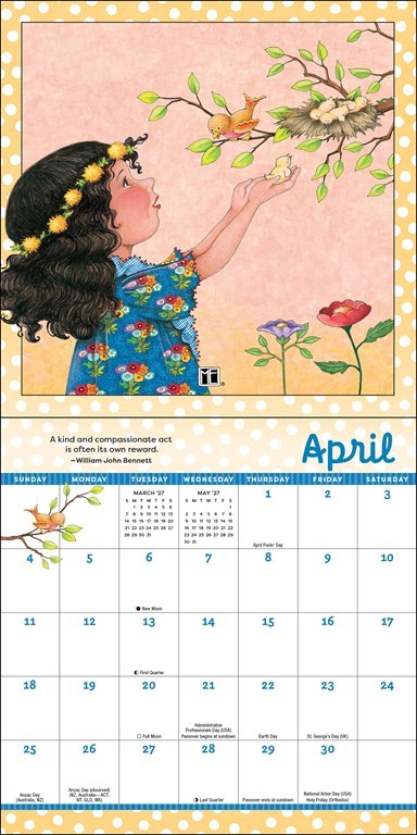 Mary Engelbreit’s Kindness is Magic 2027 Mini Wall Calendar