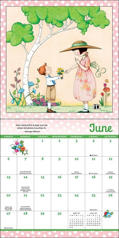 Mary Engelbreit’s Kindness is Magic 2027 Mini Wall Calendar