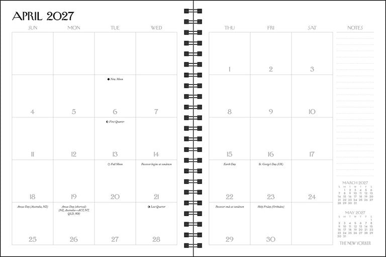 AMC The New Yorker Magazine 2027 Monthly/Weekly Planner Calendar