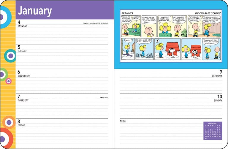 AMC PEANUTS® 2027 Monthly/Weekly Planner Calendar