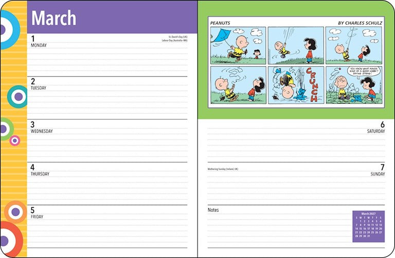 AMC PEANUTS® 2027 Monthly/Weekly Planner Calendar