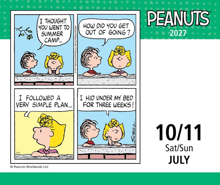 Peanuts 2027 Day-to-Day Calendar