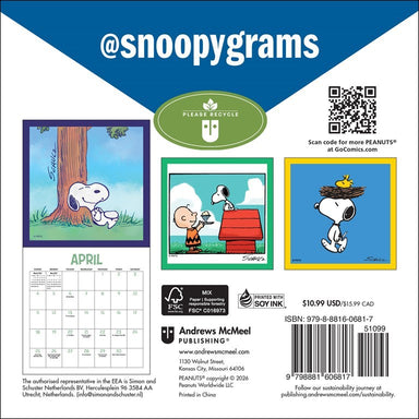 AMC PEANUTS®: @Snoopygrams 2027 Mini Wall Calendar