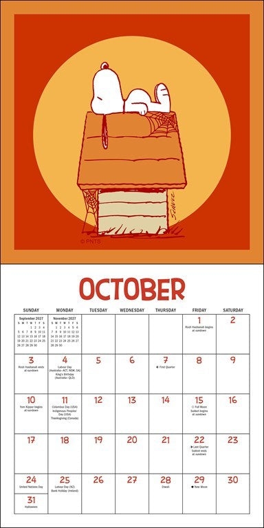AMC PEANUTS®: @Snoopygrams 2027 Mini Wall Calendar