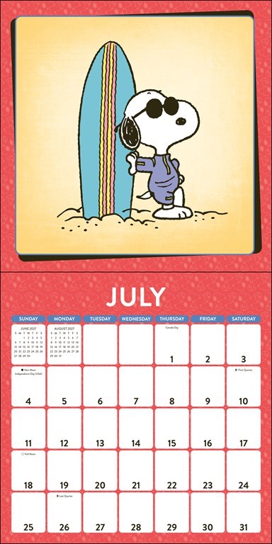 Peanuts Snoopy 2027 Wall Calendar with Notecards