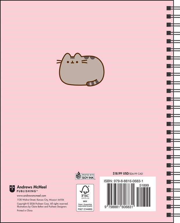 AMC Pusheen 16-Month 2026-2027 Weekly/Monthly Planner Calendar