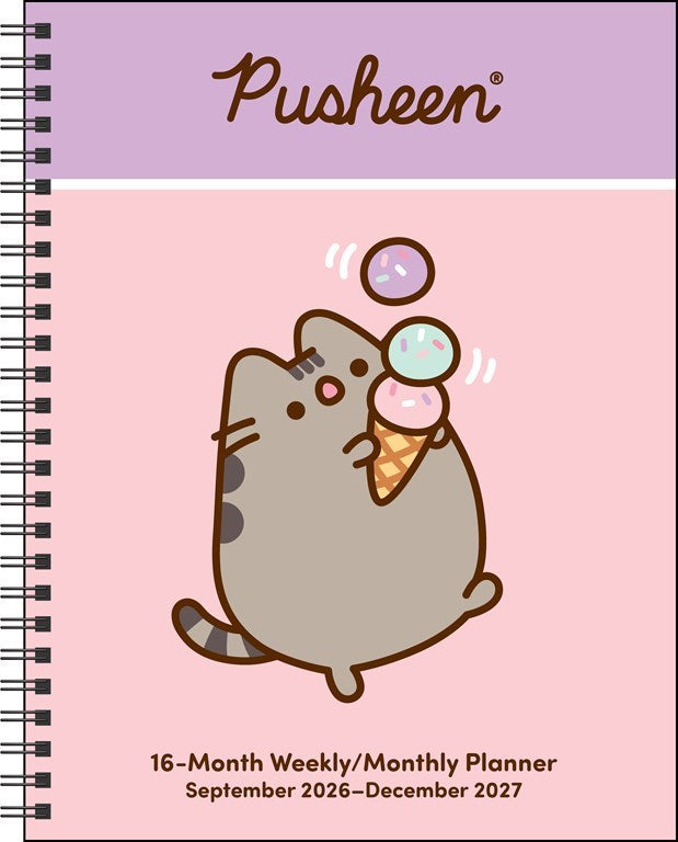 AMC Pusheen 16-Month 2026-2027 Weekly/Monthly Planner Calendar