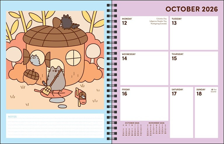 AMC Pusheen 16-Month 2026-2027 Weekly/Monthly Planner Calendar