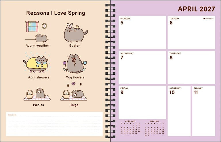 AMC Pusheen 16-Month 2026-2027 Weekly/Monthly Planner Calendar