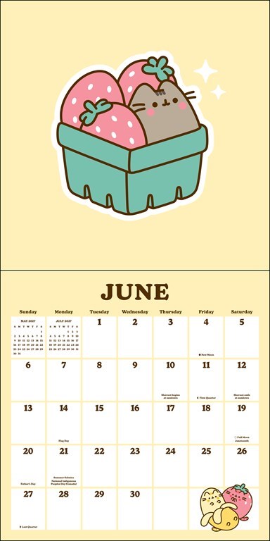 Pusheen 2027 Wall Calendar with Stickers