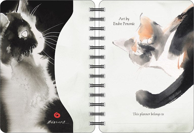 AL The Artful Cat 2027 Weekly Planner Calendar