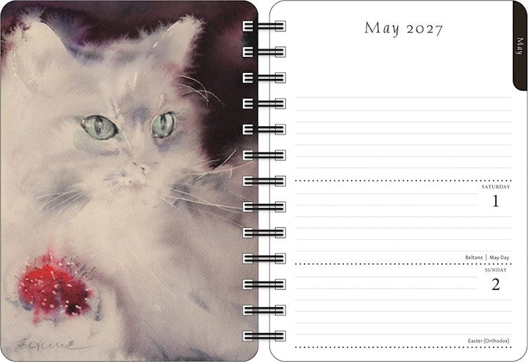 AL The Artful Cat 2027 Weekly Planner Calendar