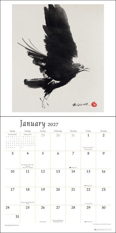 The Artful Crow 2027 Wall Calendar
