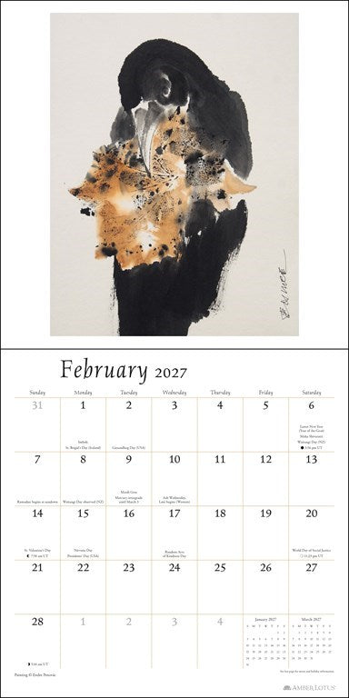 The Artful Crow 2027 Wall Calendar