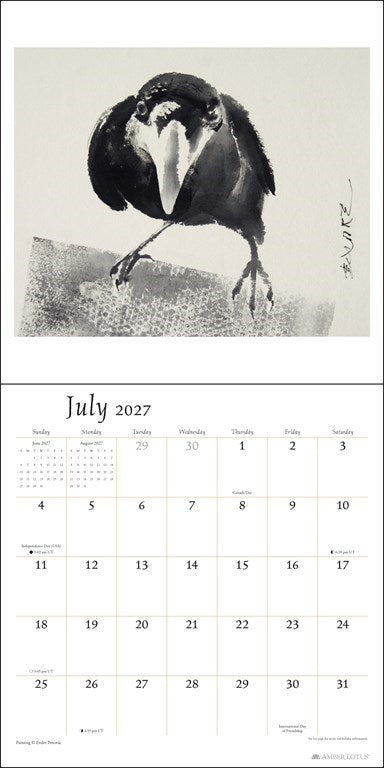 The Artful Crow 2027 Wall Calendar