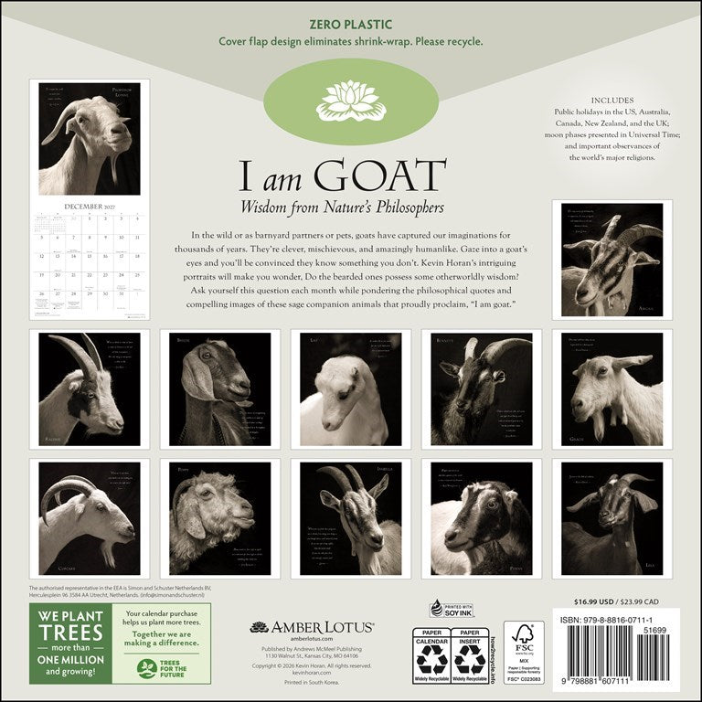 I Am Goat 2027 Wall Calendar