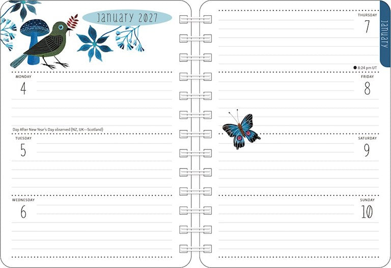AL Birds of a Feather 2027 Weekly Planner Calendar