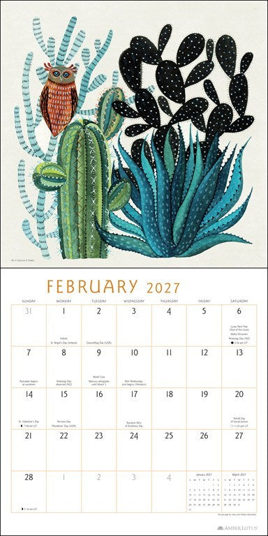 Feathered Friends Geninne D Zlatkis 2027 Wall Calendar