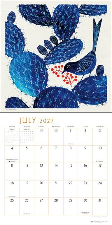Feathered Friends Geninne D Zlatkis 2027 Wall Calendar