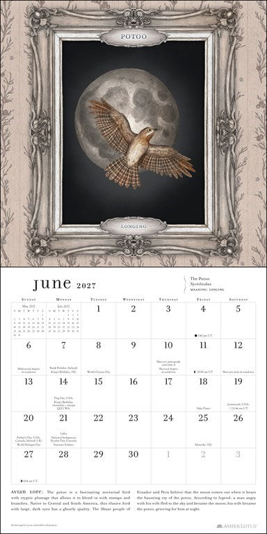 Ornithography 2027 Wall Calendar