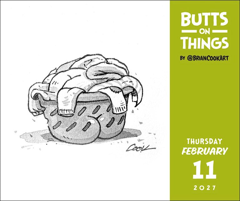 Butts on Things 2027 Day-to-Day Calendar