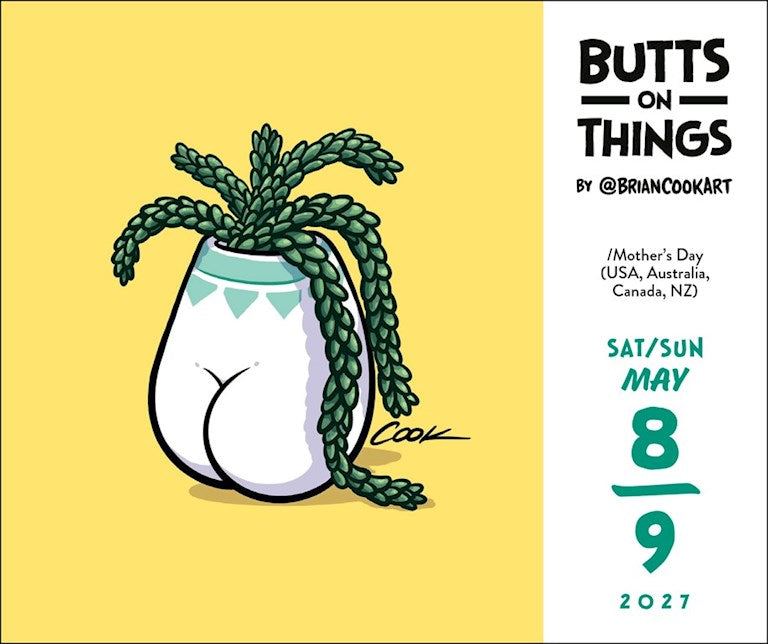 Butts on Things 2027 Day-to-Day Calendar