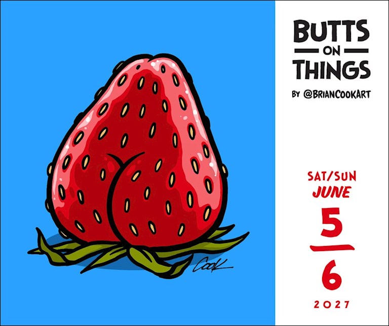 Butts on Things 2027 Day-to-Day Calendar