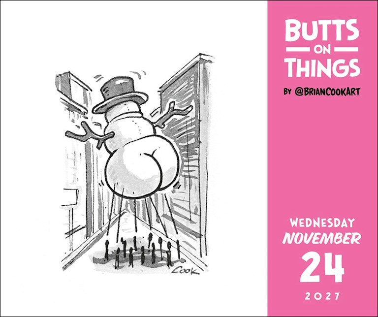 Butts on Things 2027 Day-to-Day Calendar