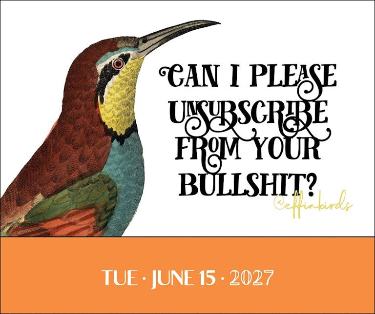 AMC Effin’ Birds 2027 Day-to-Day Calendar by Aaron Reynolds